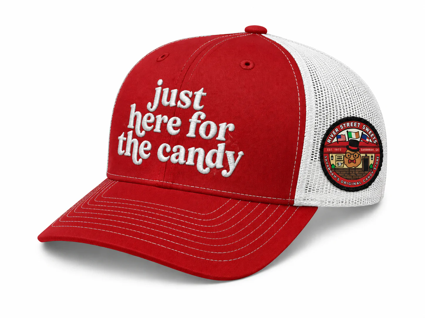 "Just Here for the Candy" Trucker Hat