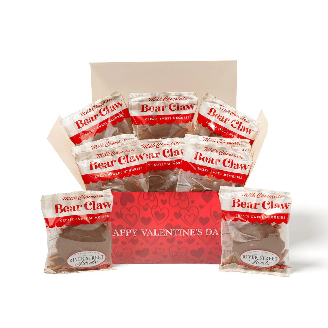 Valentine Box of Milk Chocolate Bear Claws - Image 2